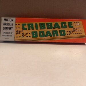 Milton Bradley Cribbage Board vintage